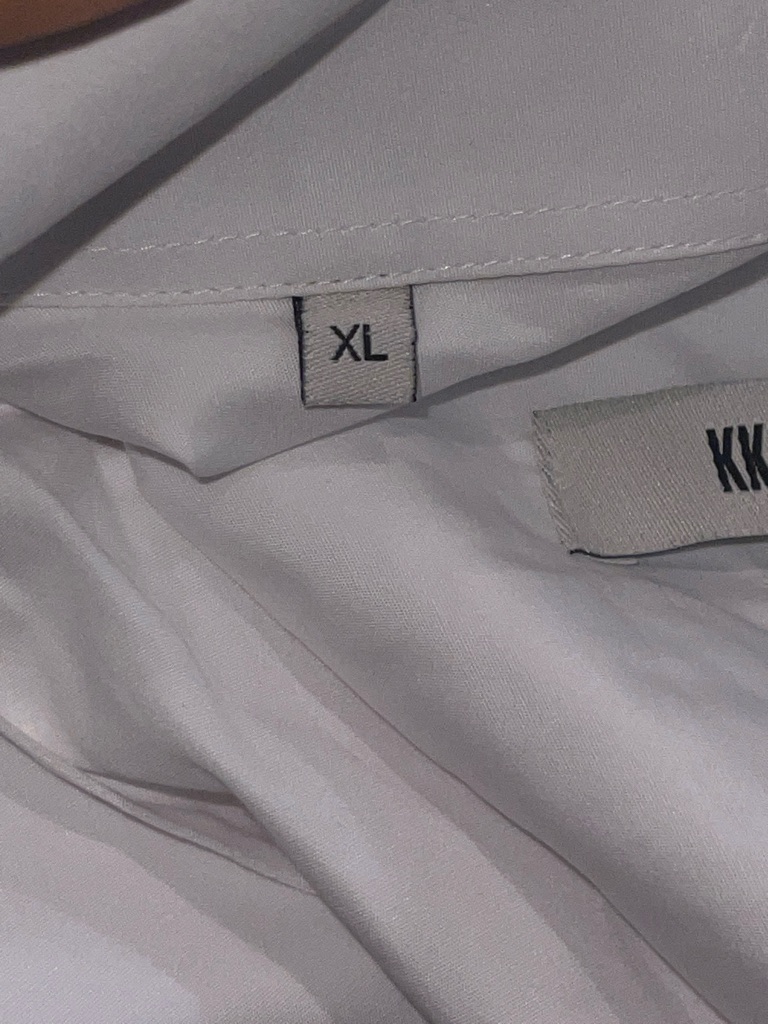 Kkoncept Men's Classic White Dress Shirt With Button-Down Collar — image 8 of 8